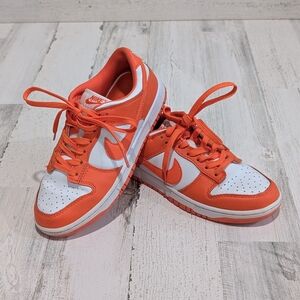Nike Orange and White Sneakers